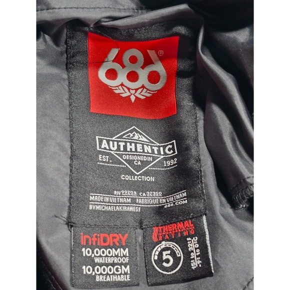 Women's 686 Gossip Softshell Snowboard Pant Black Size Medium L6W406-BLK - Picture 11 of 13